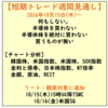 【短期スイングトレード】20261015～週後半～来週の見通し