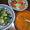 蒸し牡蠣とほうれん草のソテー