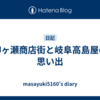 柳ヶ瀬商店街と岐阜高島屋の思い出