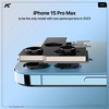 「iPhone15 Pro Max」だけ３万円高？〜ペリスコープレンズがその原因？〜