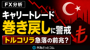 キャリートレードの巻き戻しに警戒！トルコリラなど高金利通貨を襲う急落の前兆
