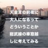 【 雑感コラム 】 天皇賞前夜に、大人になるってどういうことかを総武線の車窓越しに考てみる。