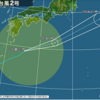 台風２号と線状降水帯