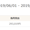 2019年9月　家計簿