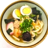 冷凍の「鍋焼きうどん」を温めて食べました‥
