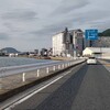 関門海峡沿いの道を通り、自宅へ向かいます。