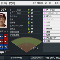 プロスピ2025 山﨑武司 (2009年ver) 再現選手 スピナンバー