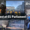 【EU】ブリュッセルに怒りをぶつける農民たち