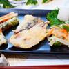 アジの天ぷら、ちくわの磯辺揚げ＆餅キムチーズ焼き