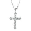 ## Buy 1 2 Carat Diamond 14k White Gold Cross Pendant with Chain For Sale 2012