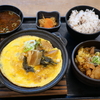 岐阜市役所2階『市役所大食堂』で漬物ステーキ定食を食べる。