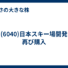 (6040)日本スキー場開発　再び購入
