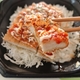 ザク旨スパイスシラチャーマヨチキンカツ丼とクッタ フレンチサラダ味