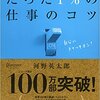 『99%の人がしていないたった1%の仕事のコツ』を読んでみた