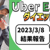 ウーバーイーツ配達員ダイエット36日目の稼働結果。【2023.3.8】