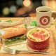 【閉店】楽天カフェ渋谷公園通り店の照り焼きサンドwithサラダとコーヒー