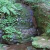 新発田市の名勝・剣龍峡の滝が枯れていた
