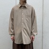 【AURALEE】SUPER LIGHT WOOL CHECK SHIRTS