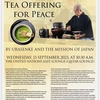 百歳の千玄室大宗匠：ニューヨーク国連本部で平和を祈念した献茶式