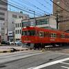 伊予鉄道撮影記【その2】高浜線 大手町駅 ダイヤモンドクロッシング