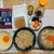 納豆玉子かけごはん。オートミール。