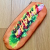 ホットドッグポーチDIY: キャンドゥで見つけた布を活用