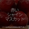 2515食目「赤いシャインマスカット」レッドシャインマスカットのパフェ★