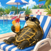 プールだ！スロープだ！夏仕様だー🍉☀️イシガメ飼育場が広々パワーアップ！