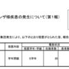 インフルエンザ様疾患の発生について