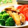 ♪鶏手羽中☆チキンスティックのピリ辛揚げ＆カンパチのお刺し身♪