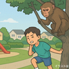 三田市の住宅地公園でサル襲撃　小学生が首にけが