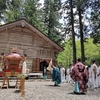 五段神楽の白山中居神社春季例大祭