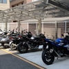 福岡市中心部のバイク駐輪場