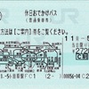 本日の使用切符：JR東日本 小田原駅発行 休日おでかけパス