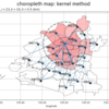 【Python】6.2.4：空間重み行列の作図：カーネル法【はじめての地理空間DSのノート】
