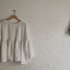 【リメイク】材料費0円。型紙なしで、リネンのブラウスを作りました