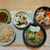 納豆玉子かけごはん。イシイのチキンハンバーグ。とん汁。