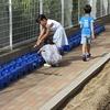 ２年生：ミニトマトに水やり、キャベツとチョウチョ、すじ雲