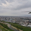 飛行機内から雲を撮る