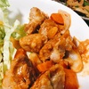 鶏肉と野菜の赤辛炒め
