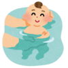 『入浴』娘と一緒に