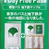 きっぷホルダーと地図が一体で便利な、都営交通105周年記念一日乗車券 「Toei 1 Day Pass」