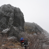 立春の三嶺遊山　山頂へ