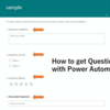 Get Question details of Forms with Power Automate