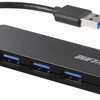 切れたりせず安定性があっておすすすめ BUFFALO USB ハブ USB3.0 4ポート BSH4U125U3BK