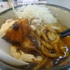 カレーうどんにチキン南蛮＋生卵
