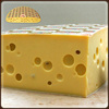 穴の空いたチーズ。