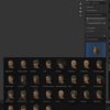 Blender HairToolsでライブラリからサンプルの髪を使用する