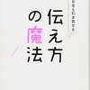 伝え方の魔法　安達元一