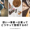 創業前4：想い→事業→企業ってどうやって整理するの？